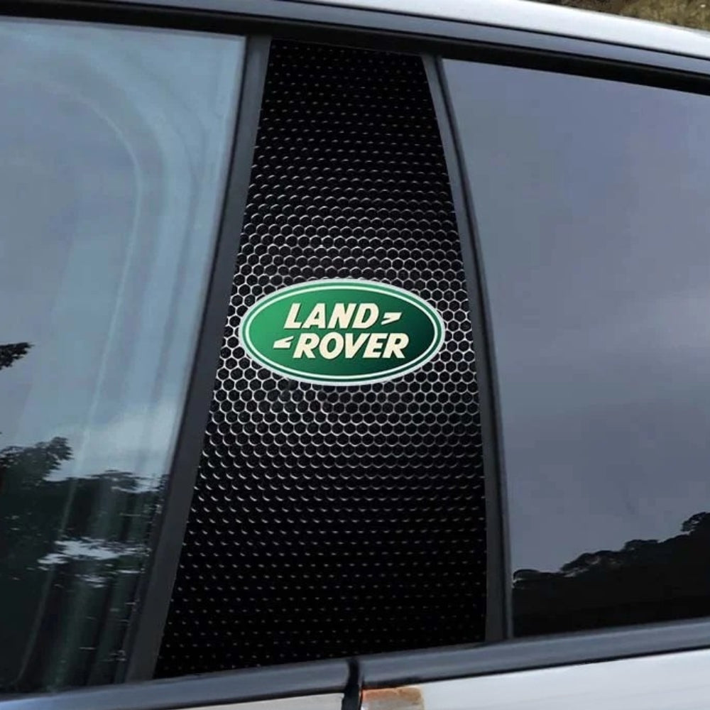 2x Autoscheibenaufkleber mit Logo