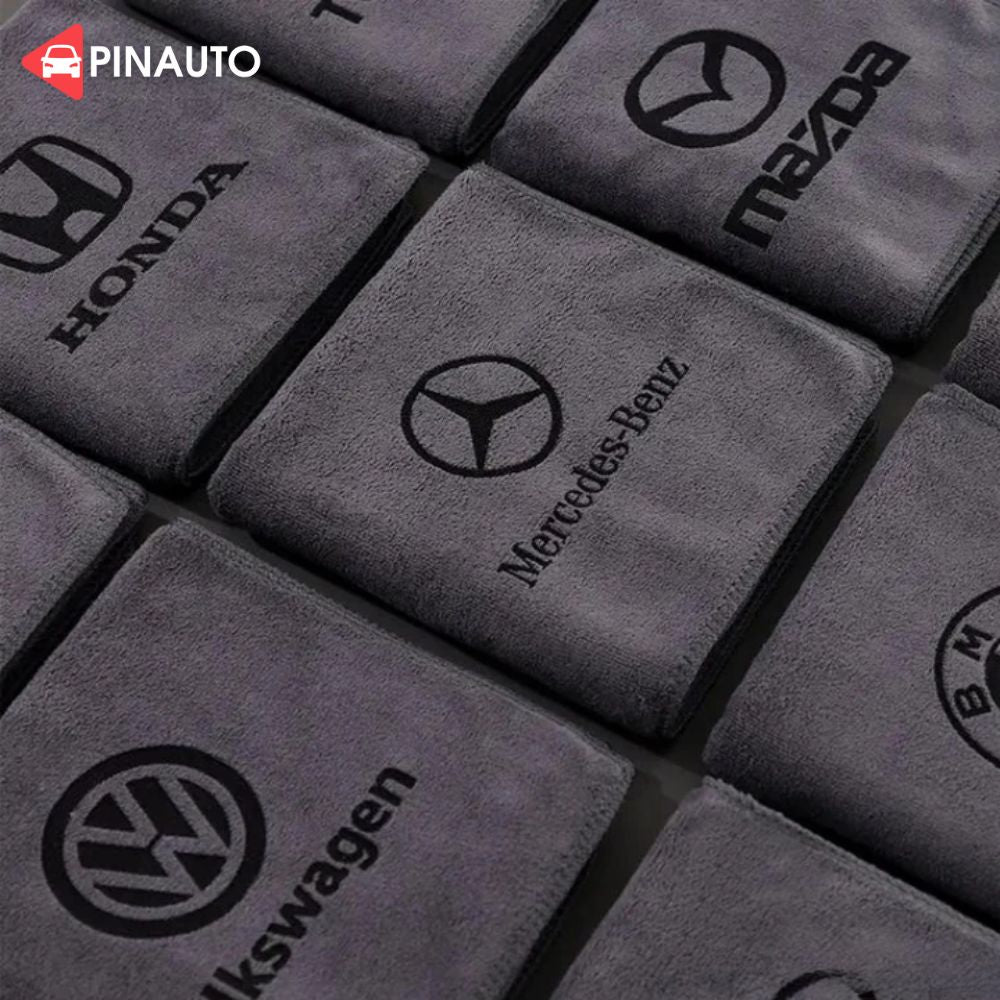 Mikrokuituliina logolla - nopea puhdistus