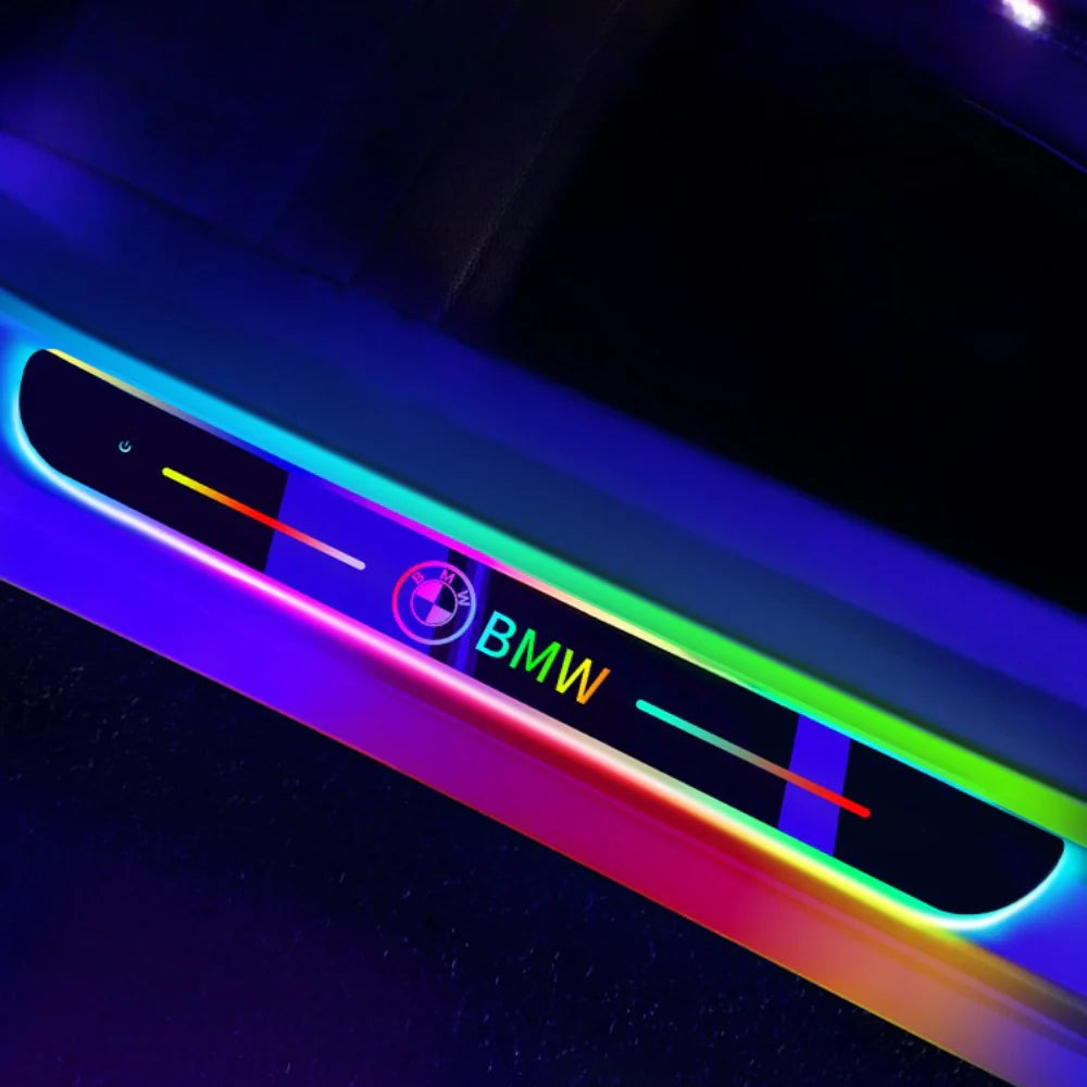 Lote de 2 umbrales de puerta de coche con LED